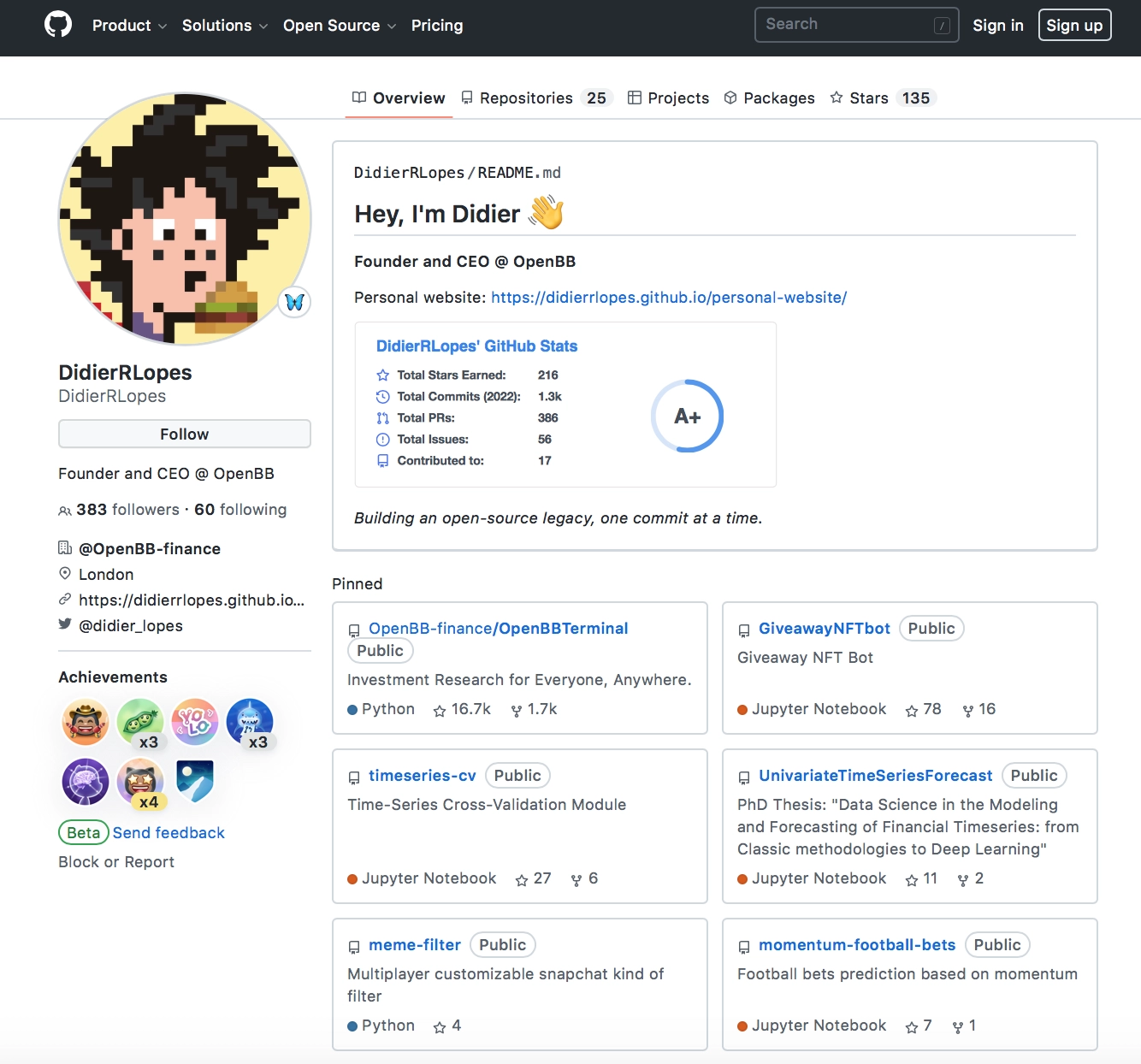 Didier GitHub page